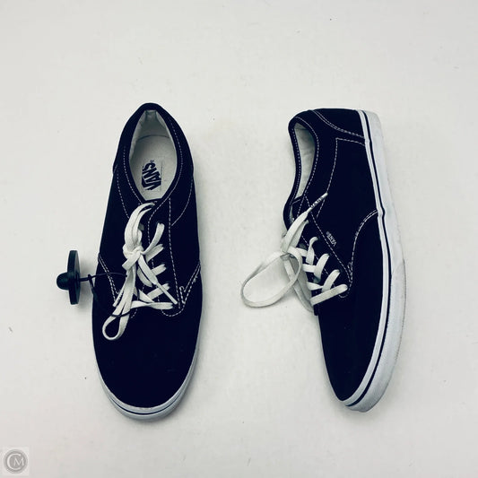 Shoes Flats By Vans In Black, Size: 10