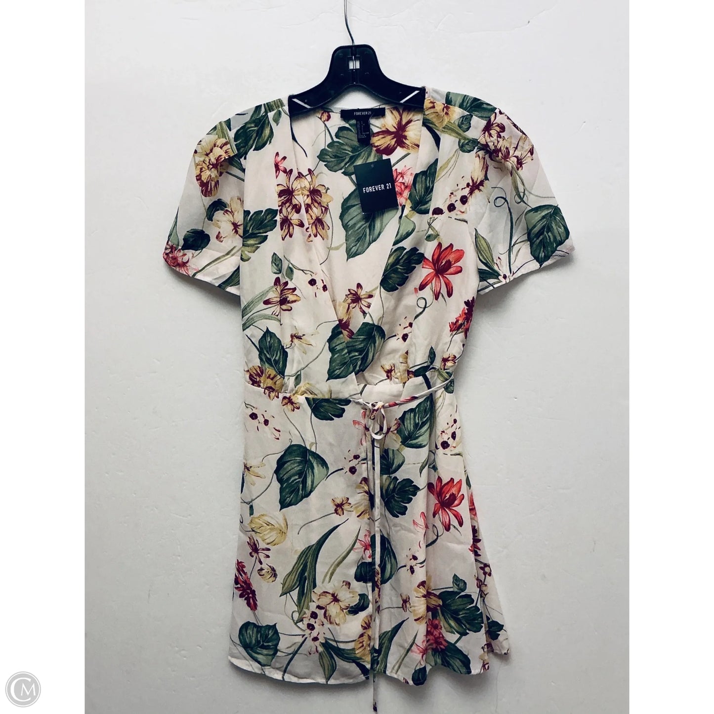 Dress Casual Midi By Forever 21 In Floral Print, Size: L