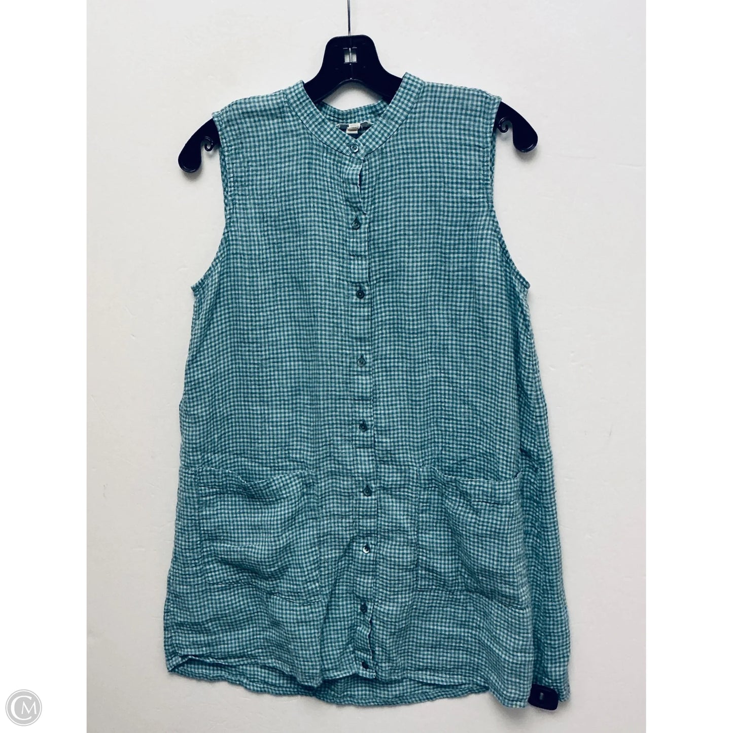 Dress Casual Short By Eileen Fisher In Green, Size: S