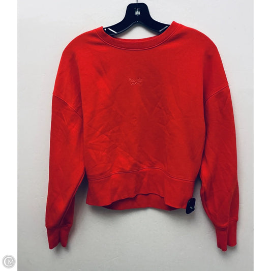 Sweatshirt Crewneck By Reebok In Red, Size: S