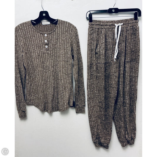 Lounge Set Pants By Clothes Mentor In Brown, Size: S