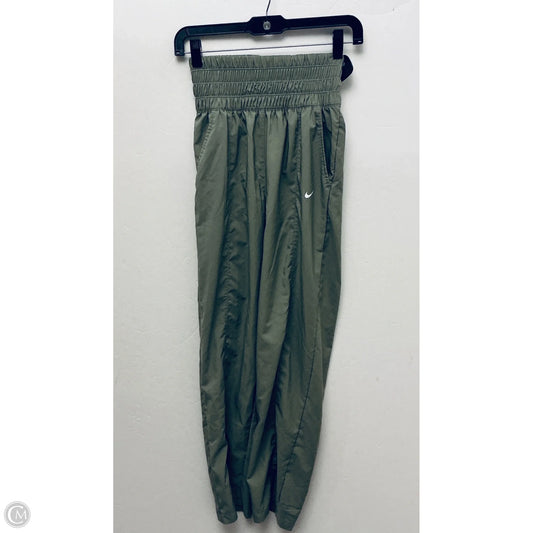 Athletic Pants By Nike In Green, Size: Xs