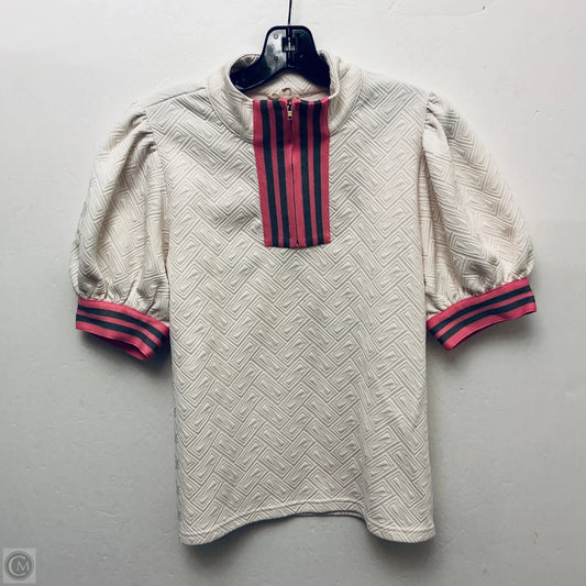 Top Short Sleeve By Jodifl In Beige, Size: S