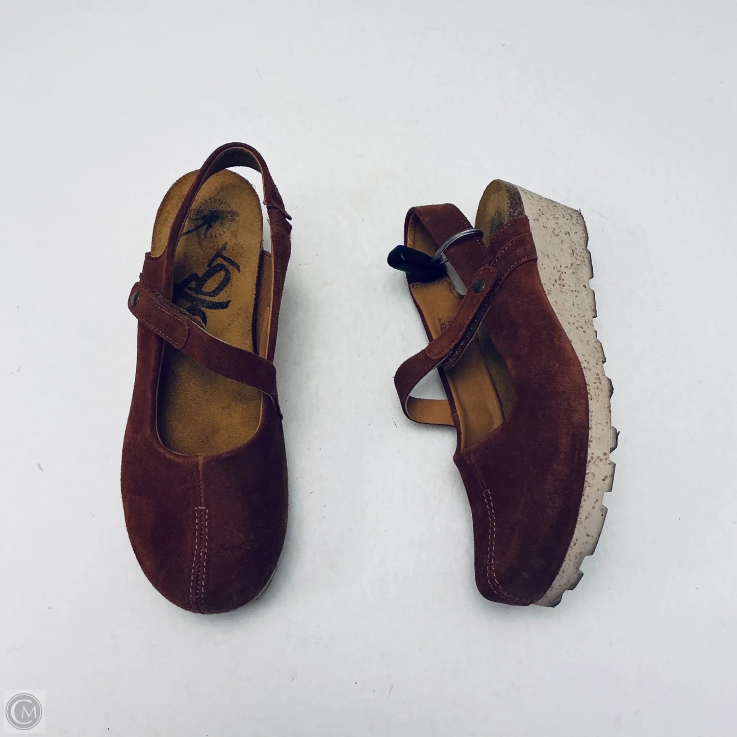 Shoes Heels Wedge By Otbt In Brown, Size: 9