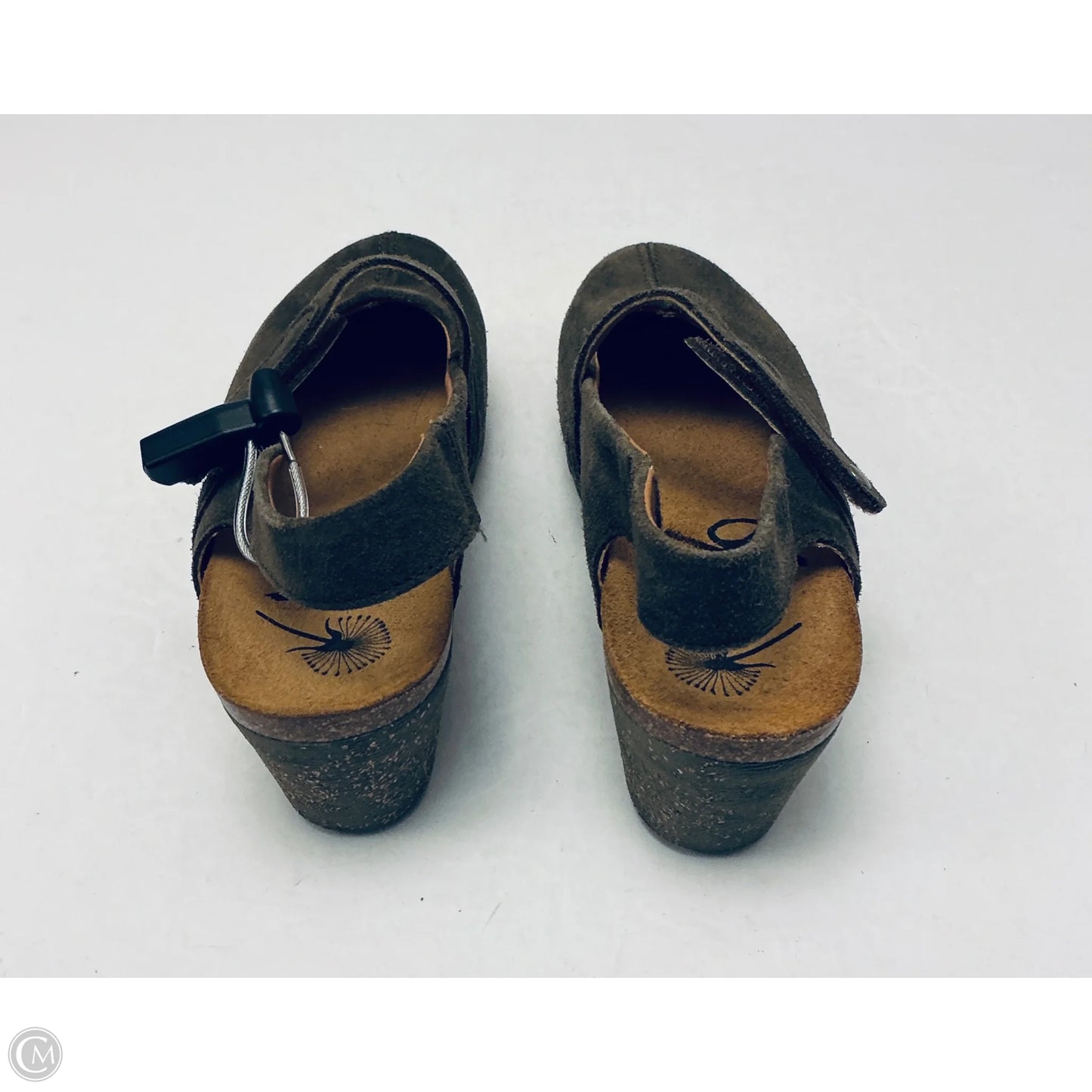 Shoes Heels Wedge By Otbt In Green, Size: 9