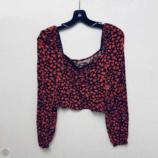 Top Long Sleeve By Mi Ami In Floral Print, Size: M
