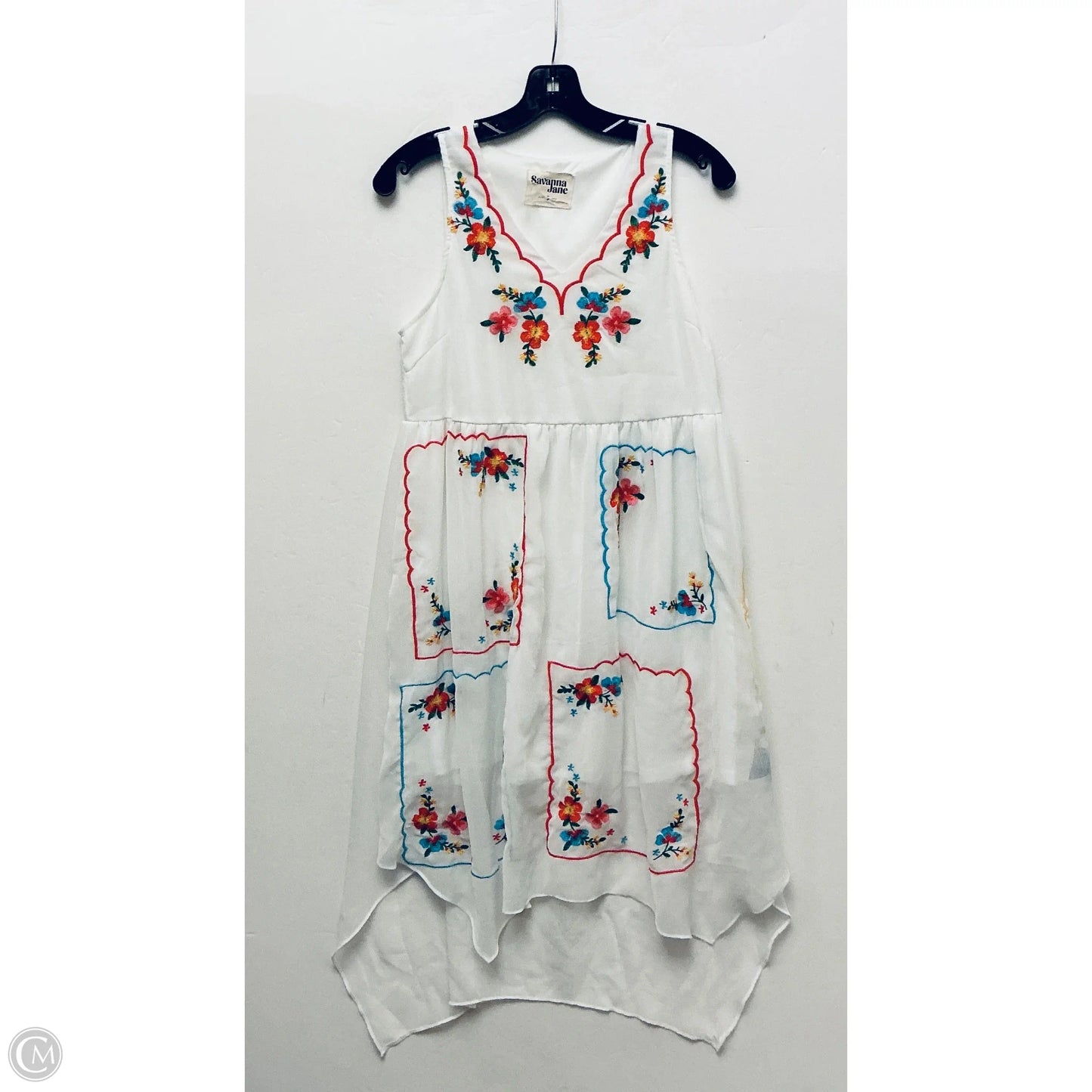 Dress Casual Midi By Savanna Jane In White, Size: S