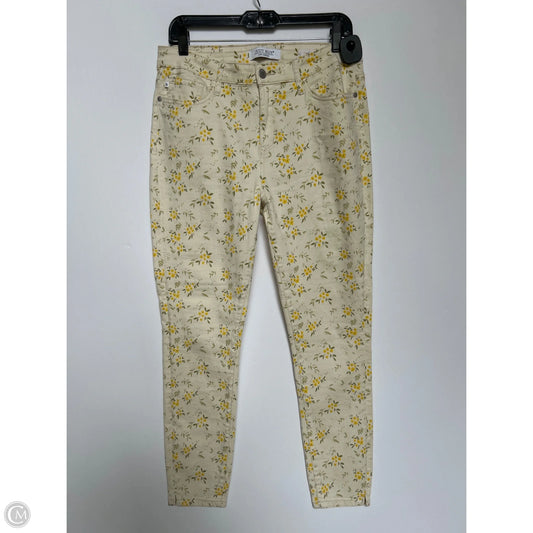 Jeans Skinny By Judy Blue In Floral Print, Size: 10