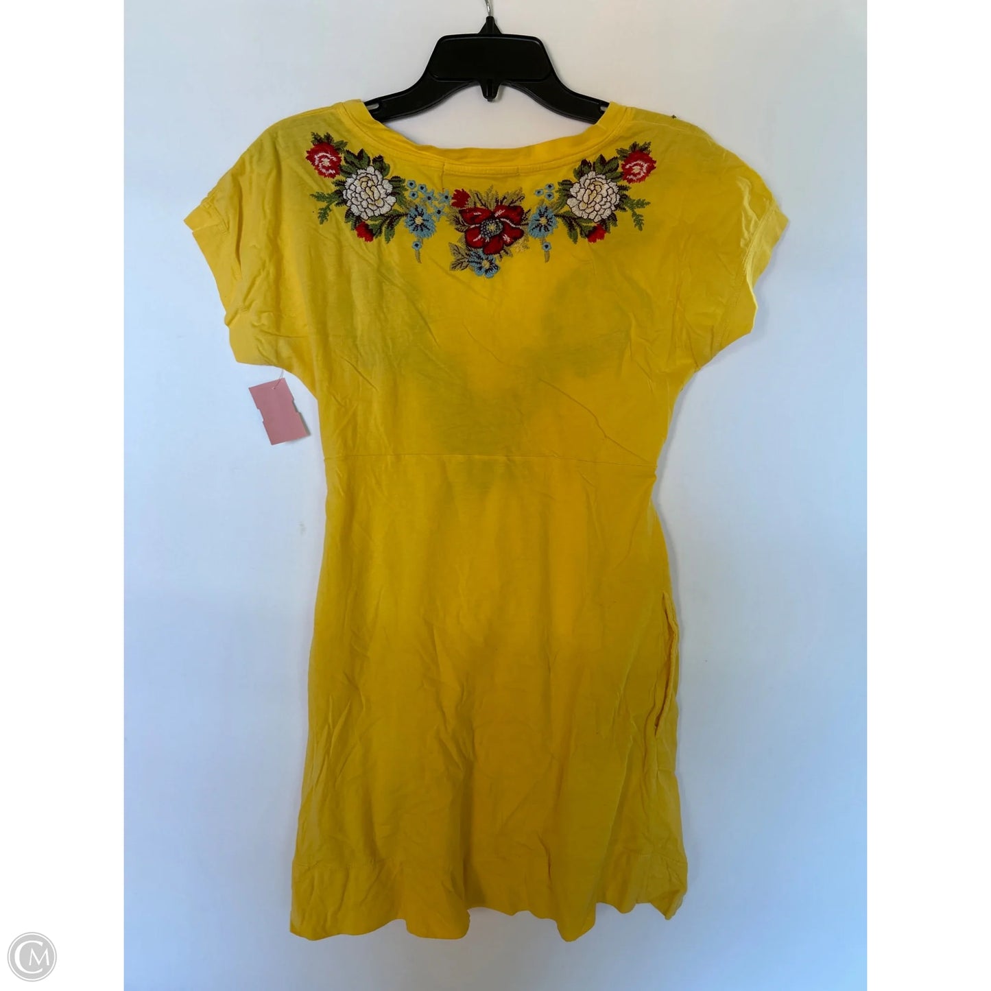 Dress Casual Short By Johnny Was In Yellow, Size: L