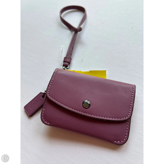 Coin Purse Designer By Coach, Size: Small