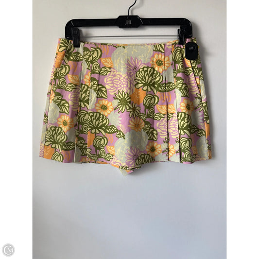 Skort Designer By Tory Burch In Floral Print, Size: 6