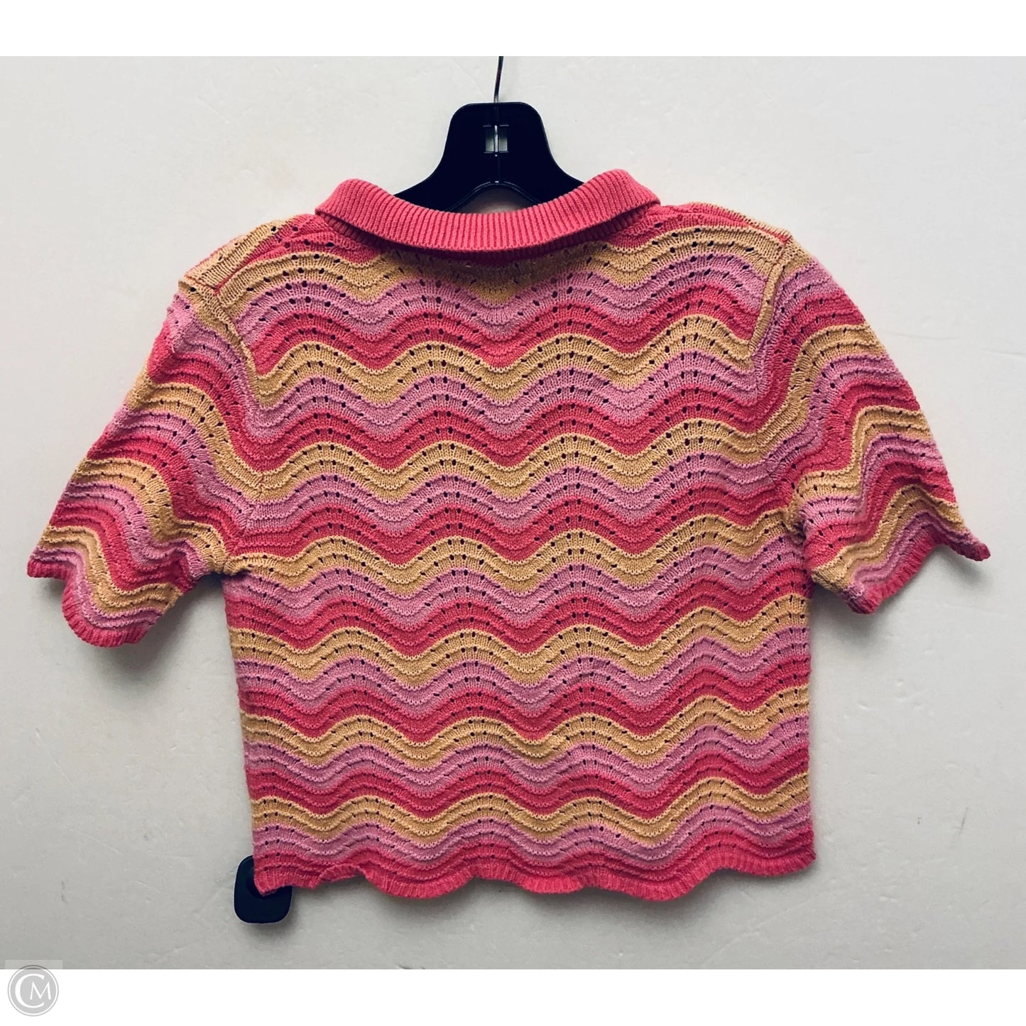 Top Short Sleeve By Sincerely Jules In Striped Pattern, Size: L