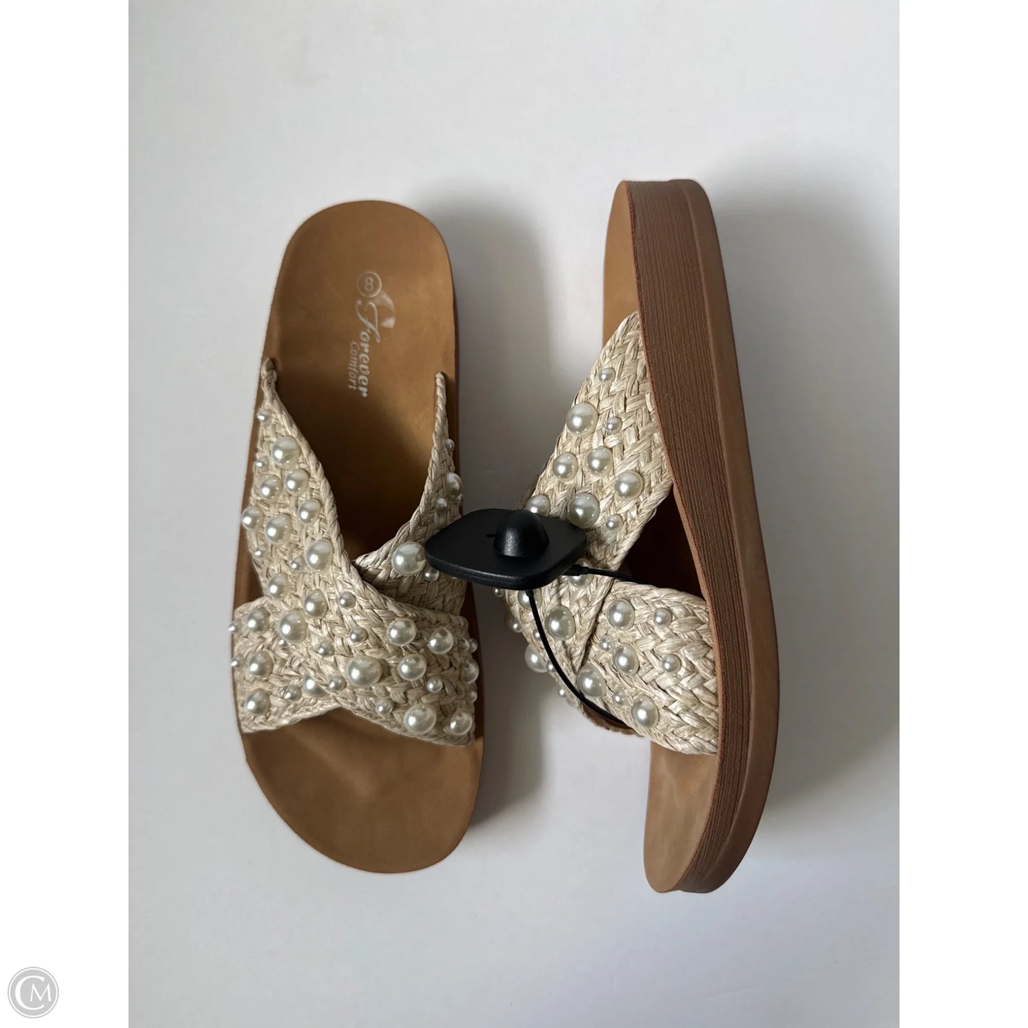 Sandals Flats By Clothes Mentor In Brown, Size: 8