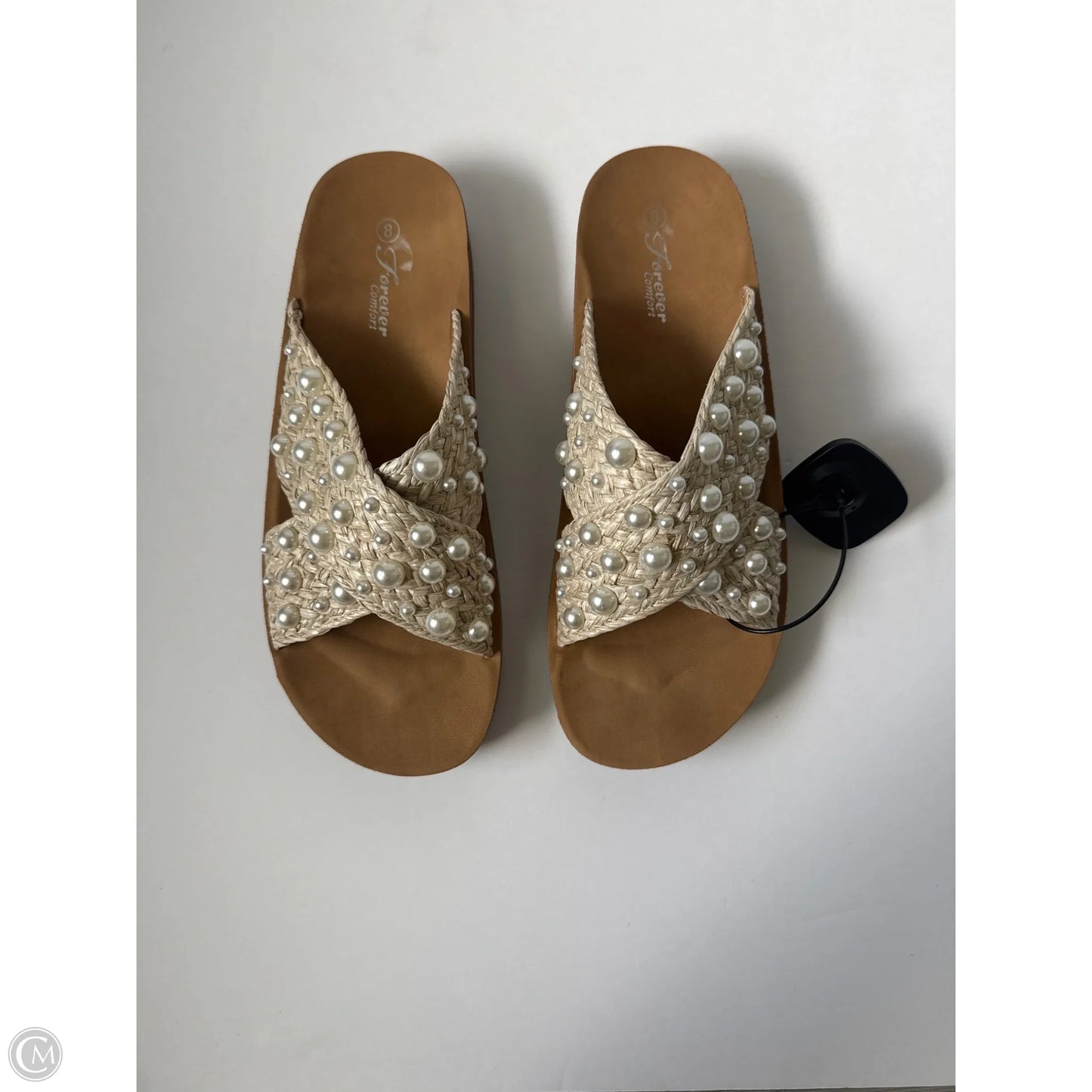 Sandals Flats By Clothes Mentor In Brown, Size: 8