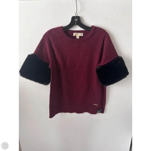 Top Short Sleeve By Michael By Michael Kors In Red, Size: S