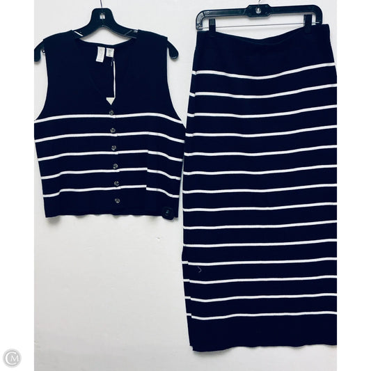 Skirt Set 2pc By Joie In Navy, Size: Xl
