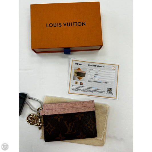 Id/card Holder Luxury Designer By Louis Vuitton