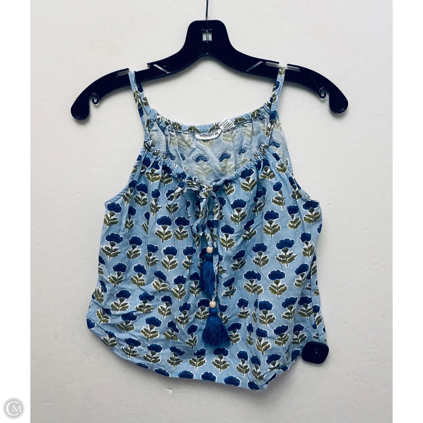 Top Sleeveless By Clothes Mentor In Blue, Size: M