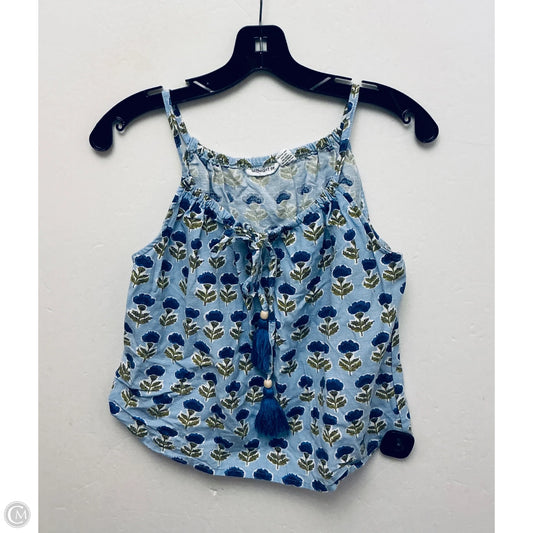 Top Sleeveless By Clothes Mentor In Blue, Size: M
