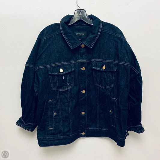 Jacket Denim By Liverpool In Blue Denim, Size: L
