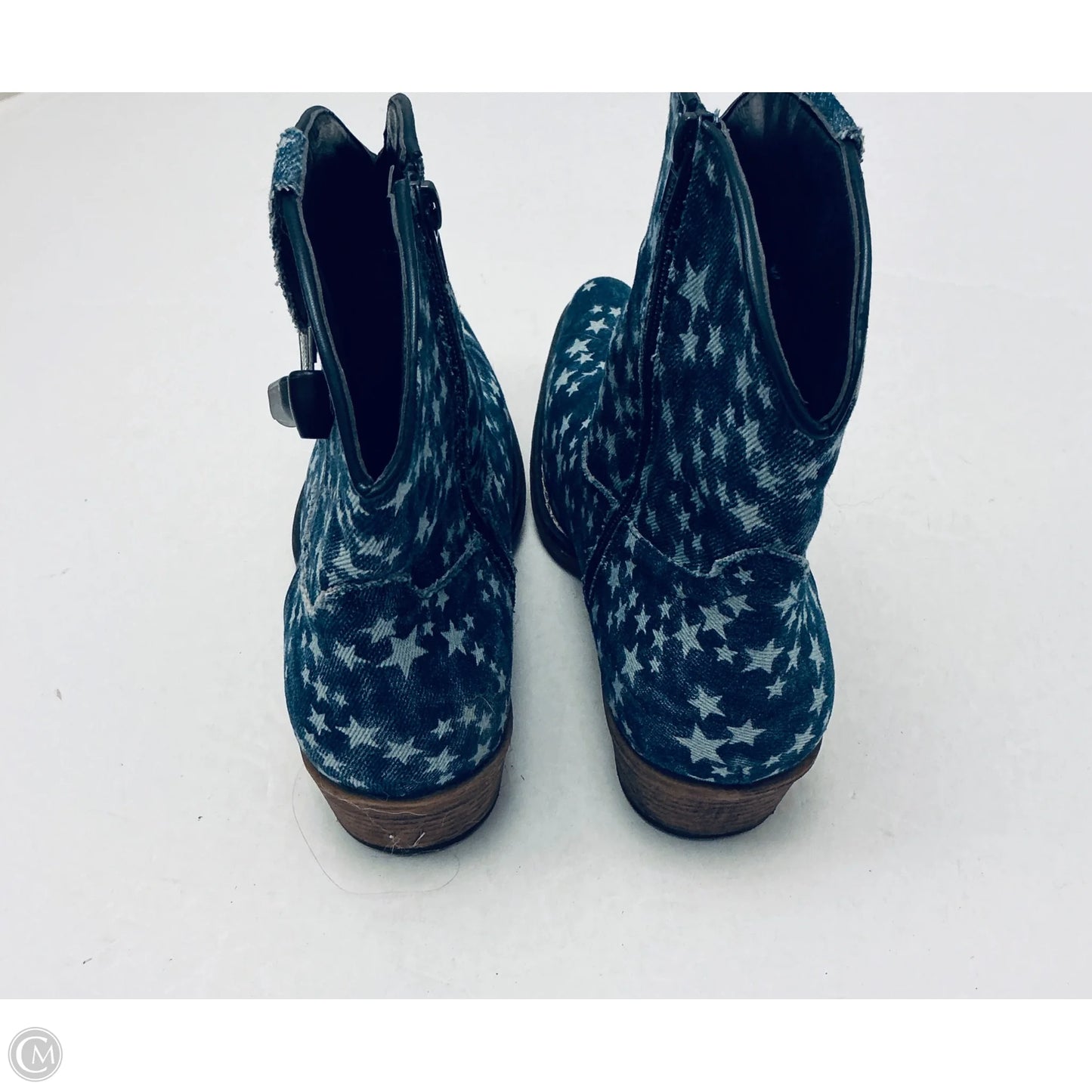 Boots Western By Roper In Blue & White, Size: 9.5