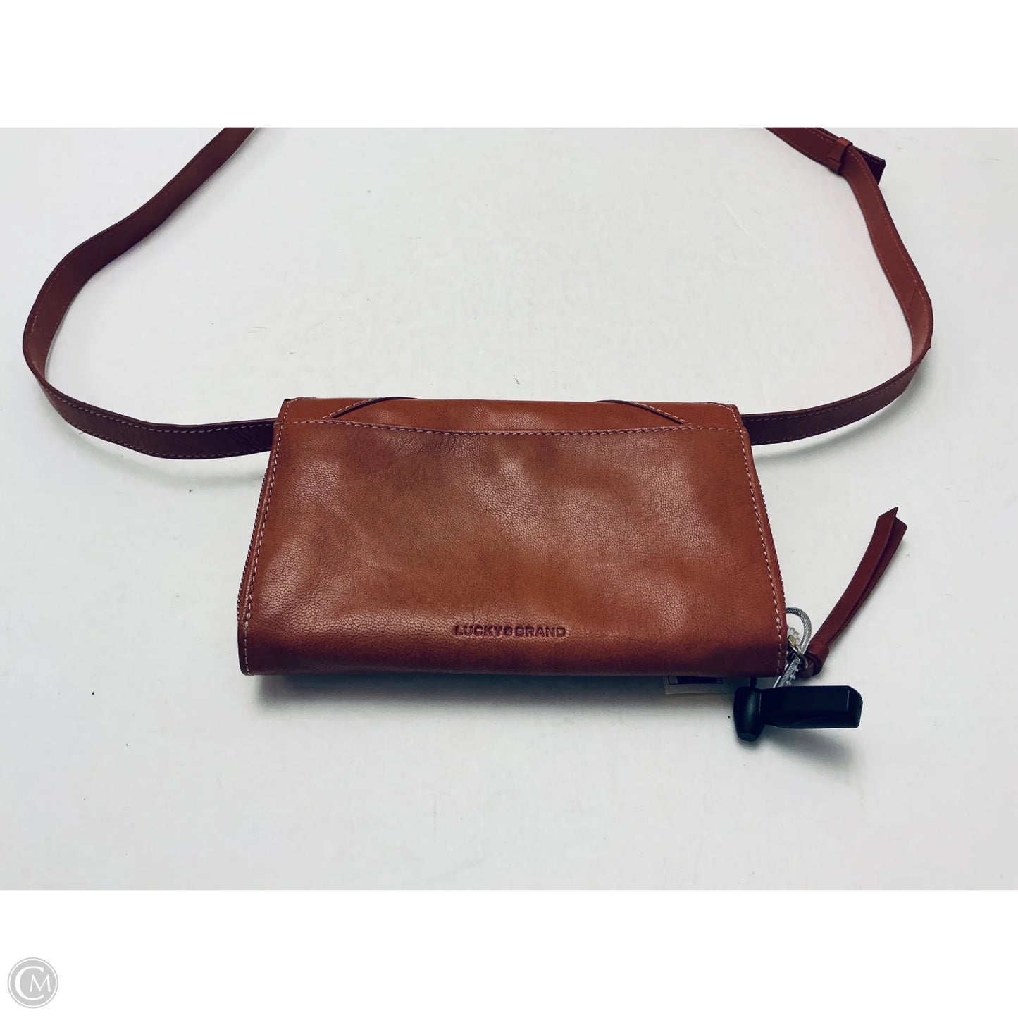 Crossbody Leather By Lucky Brand, Size: Small