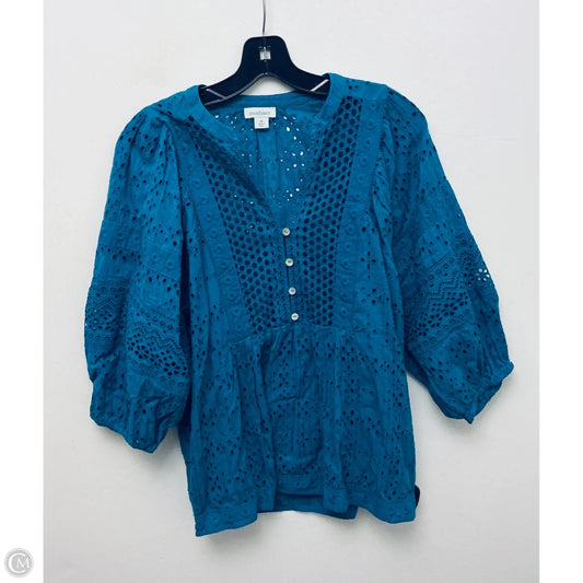 Top Long Sleeve By Sundance In Blue, Size: M