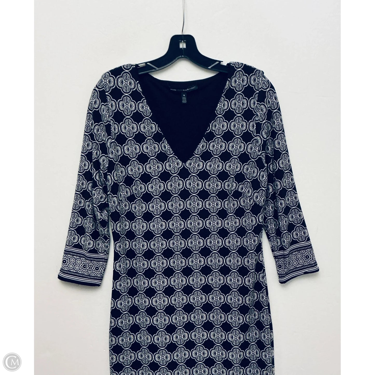 Dress Work By White House Black Market In Black & White, Size: M