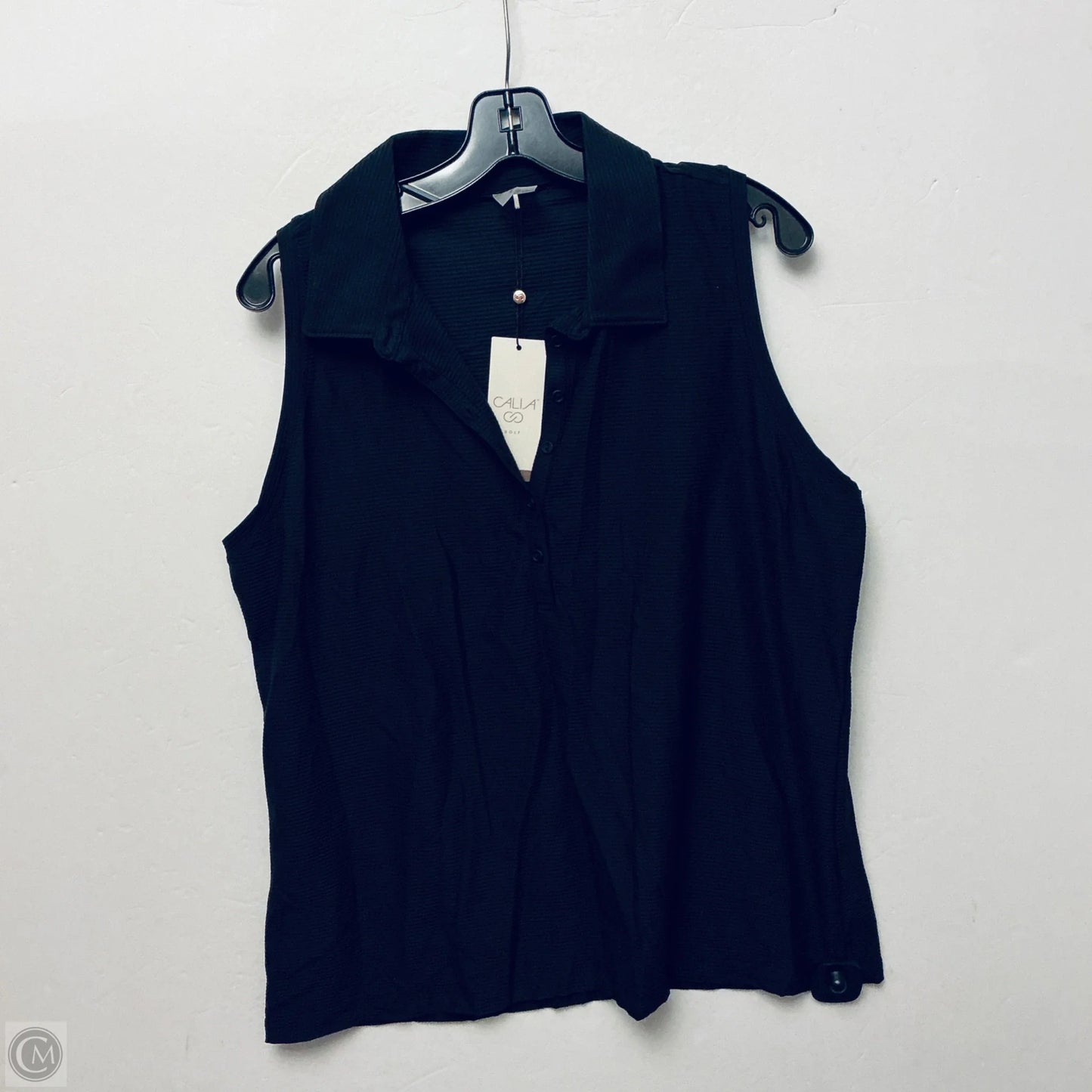 Top Sleeveless By Calia In Black, Size: Xxl