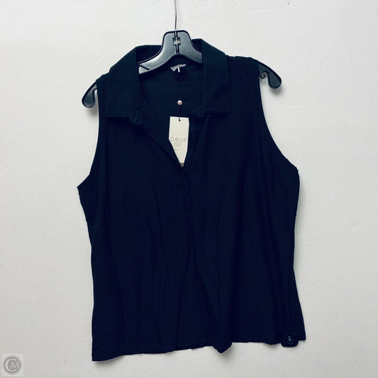 Top Sleeveless By Calia In Black, Size: Xxl
