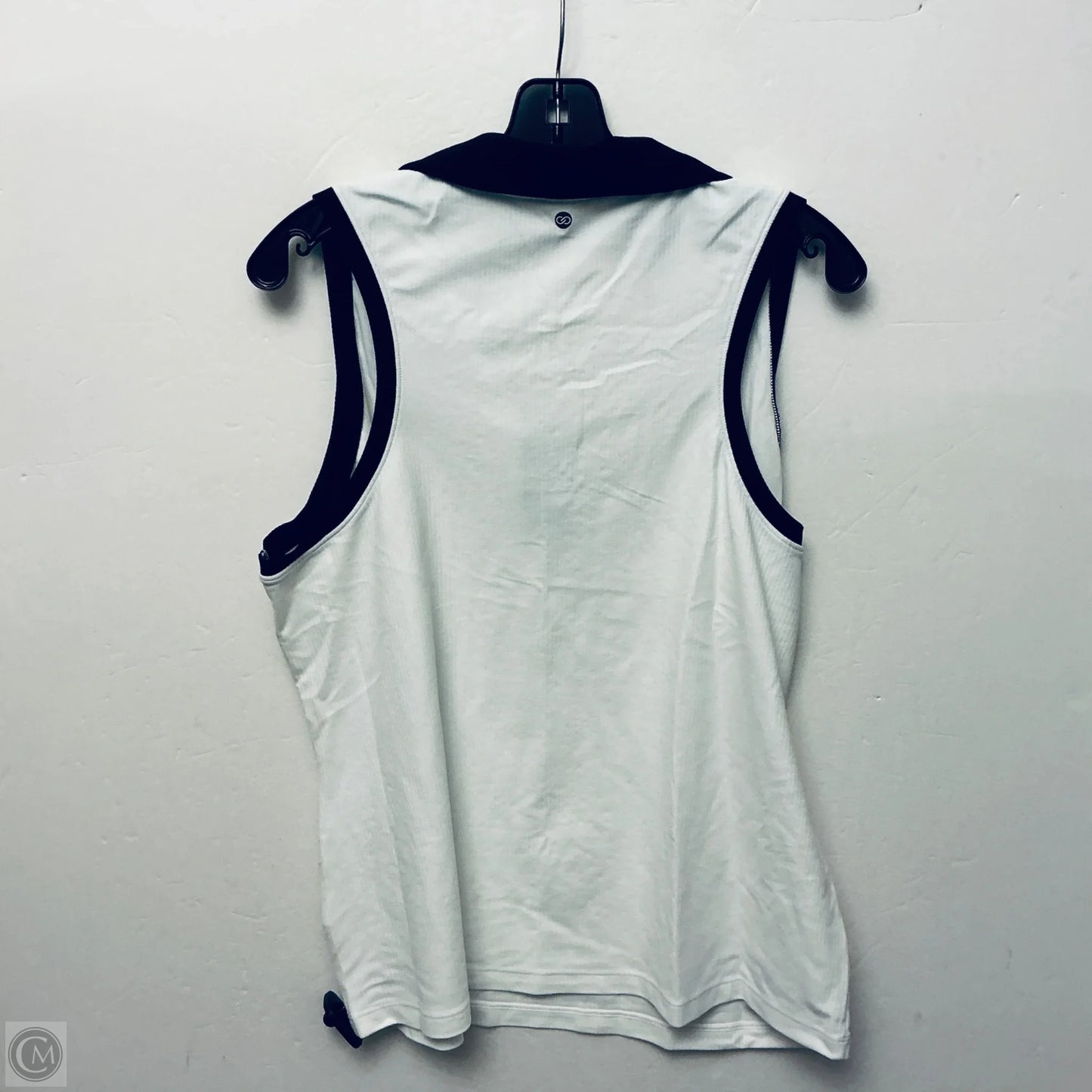 Top Sleeveless By Calia In Black & White, Size: Xxl