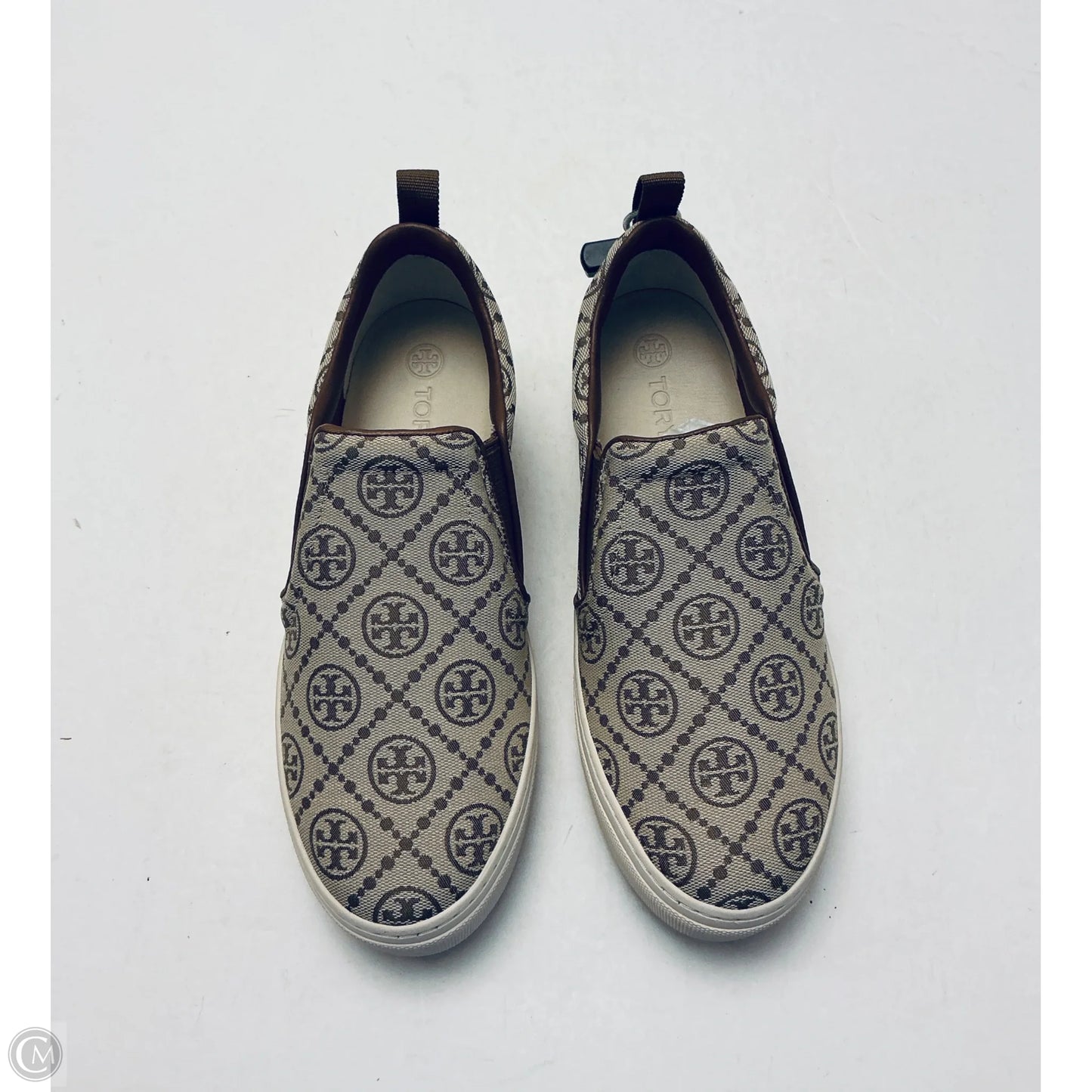 Shoes Designer By Tory Burch In Brown & Tan, Size: 8