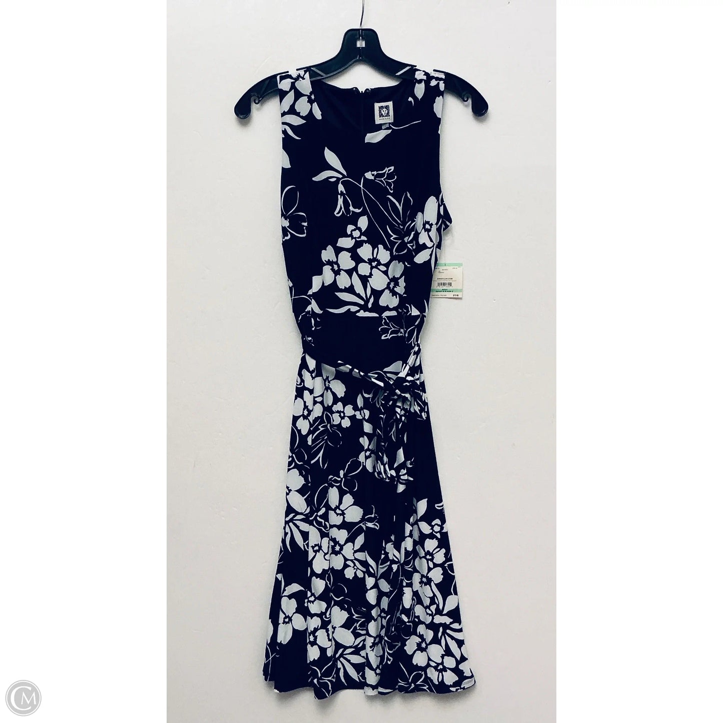 Dress Work By Anne Klein In Navy, Size: 8