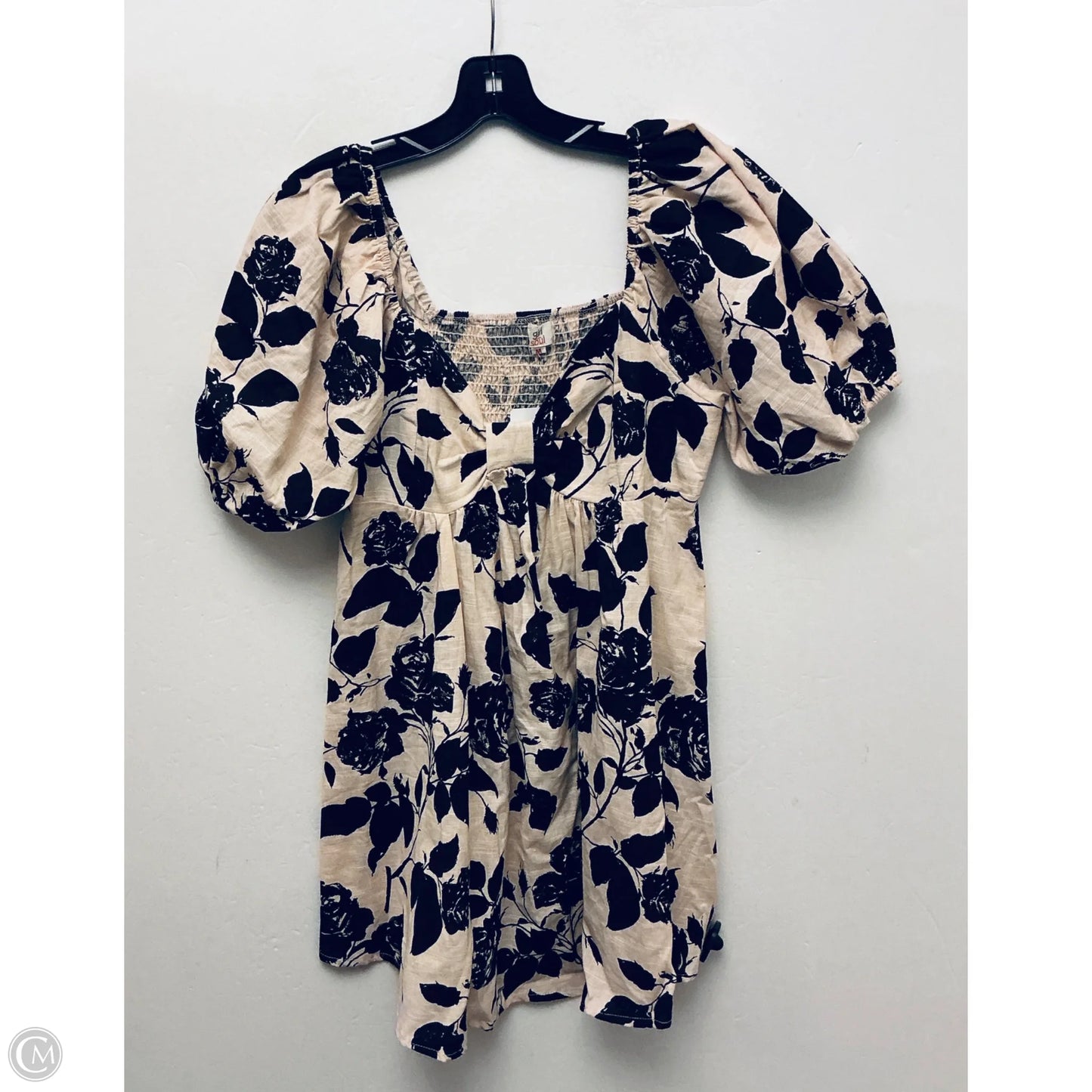 Dress Party Midi By Clothes Mentor In Black & Cream, Size: M