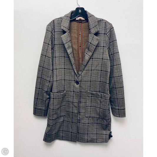 Blazer By Philosophy In Plaid Pattern, Size: S
