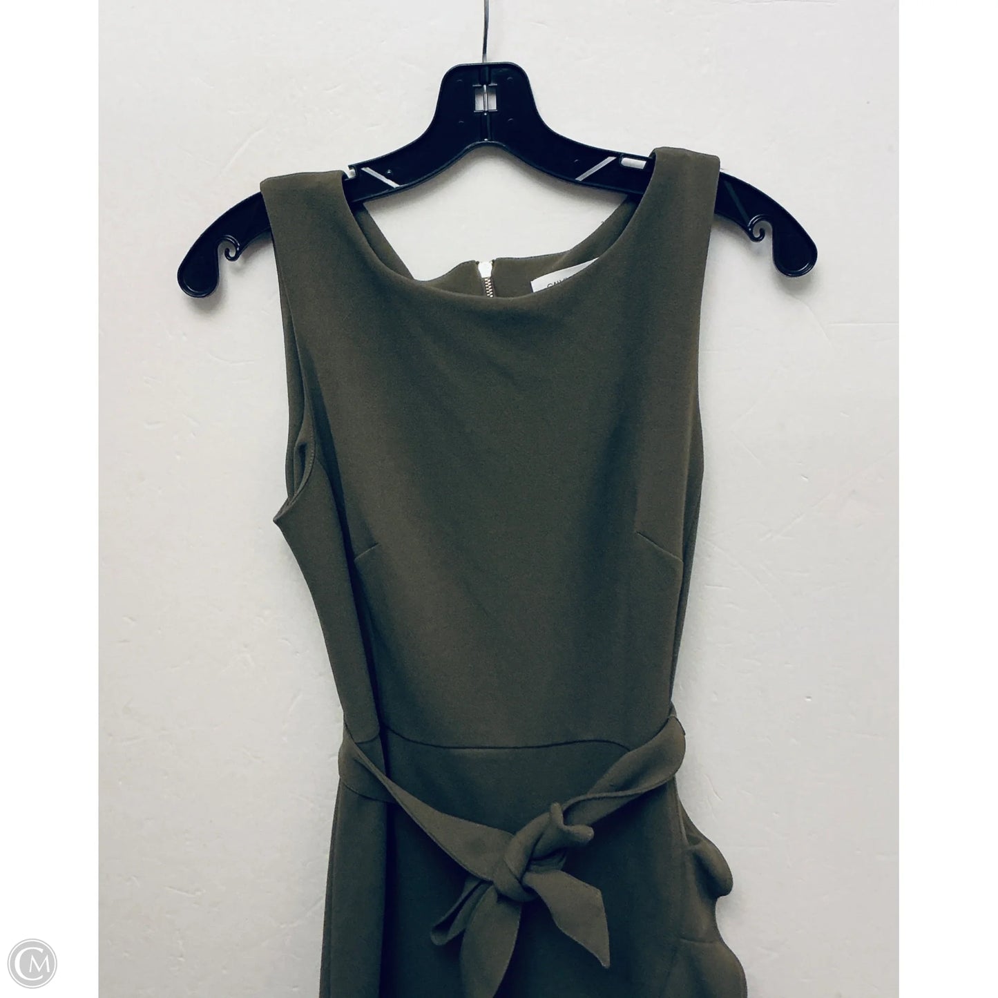 Dress Work By Calvin Klein In Green, Size: M
