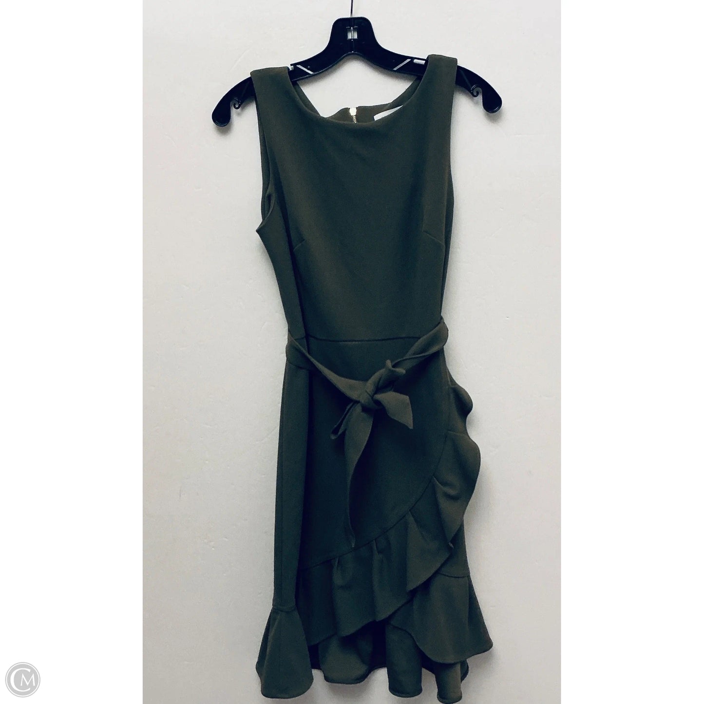 Dress Work By Calvin Klein In Green, Size: M