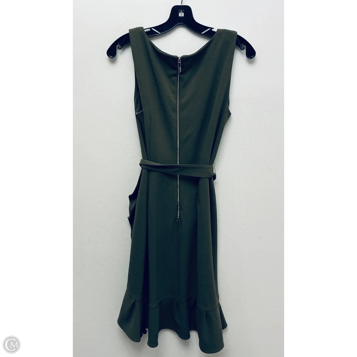 Dress Work By Calvin Klein In Green, Size: M