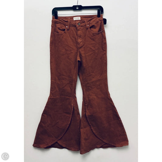Jeans Flared By Shyanne In Orange Denim, Size: 8