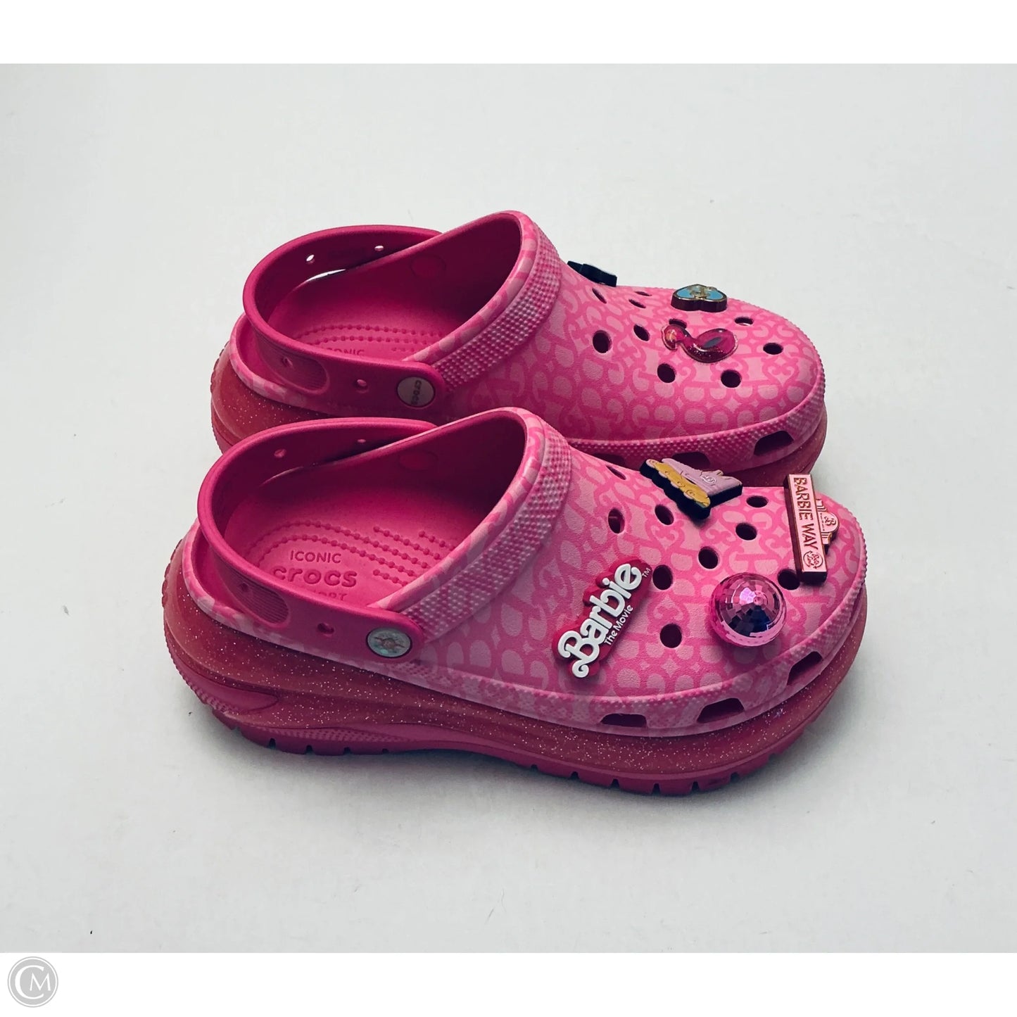 Shoes Heels Platform By Crocs In Pink, Size: 9