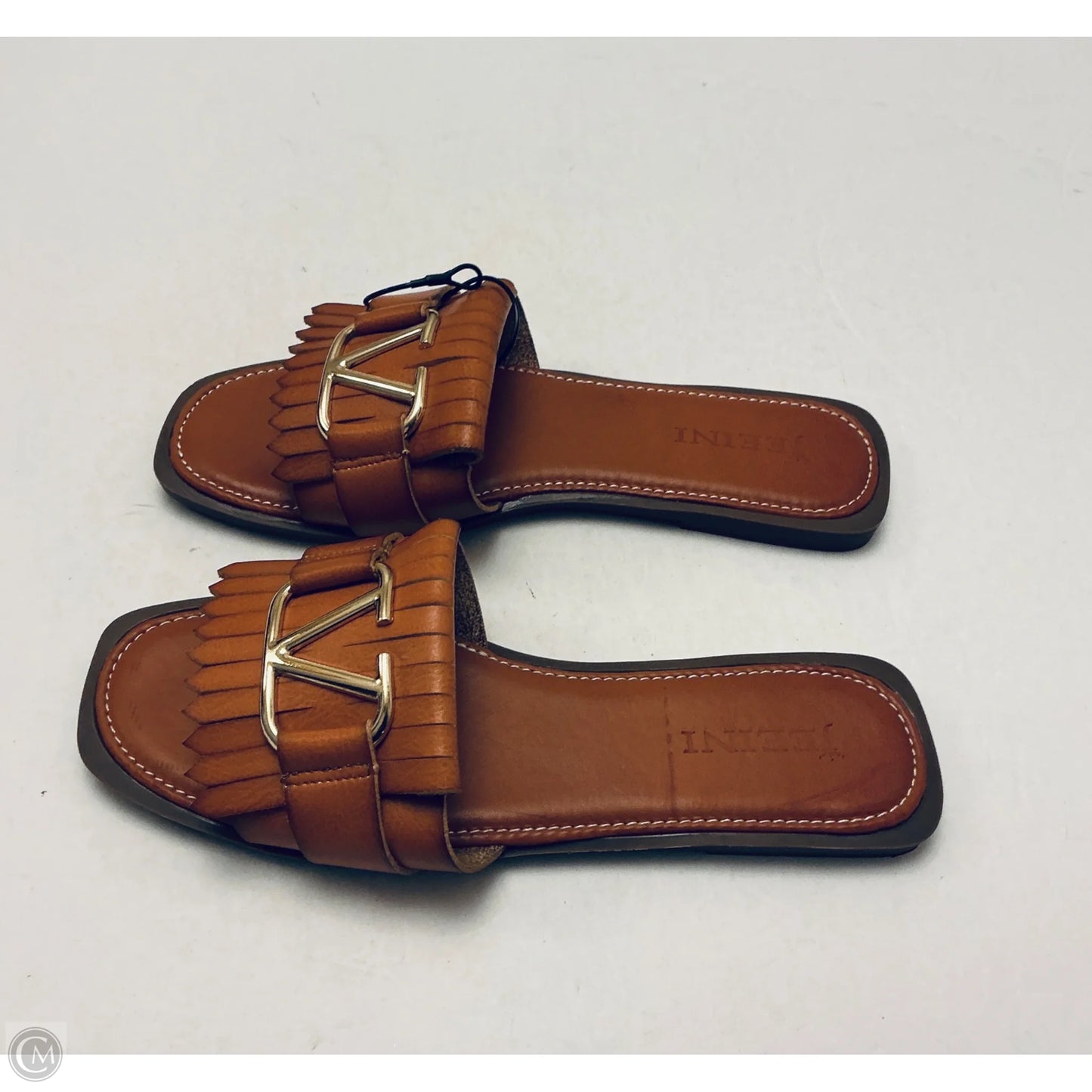 Sandals Flats By Clothes Mentor In Brown, Size: 8