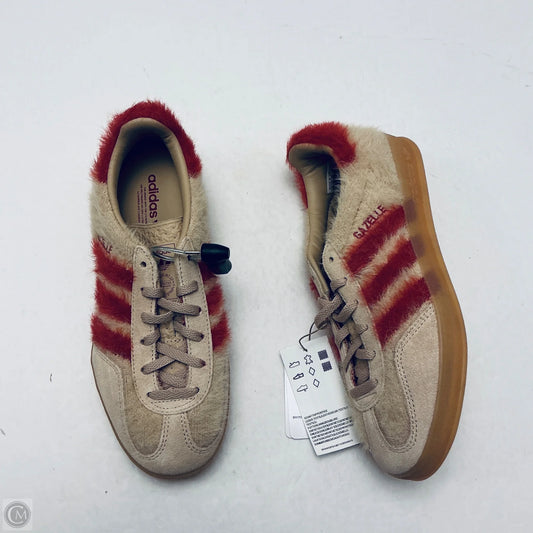 Shoes Sneakers By Adidas In Red & Tan, Size: 6.5