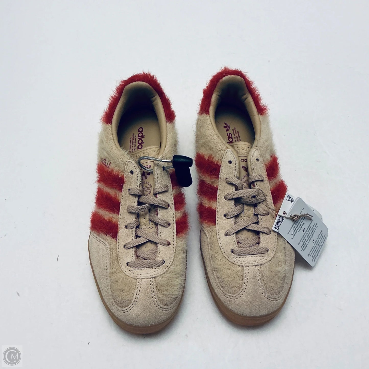 Shoes Sneakers By Adidas In Red & Tan, Size: 6.5