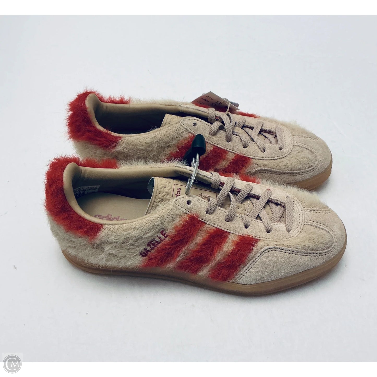 Shoes Sneakers By Adidas In Red & Tan, Size: 6.5