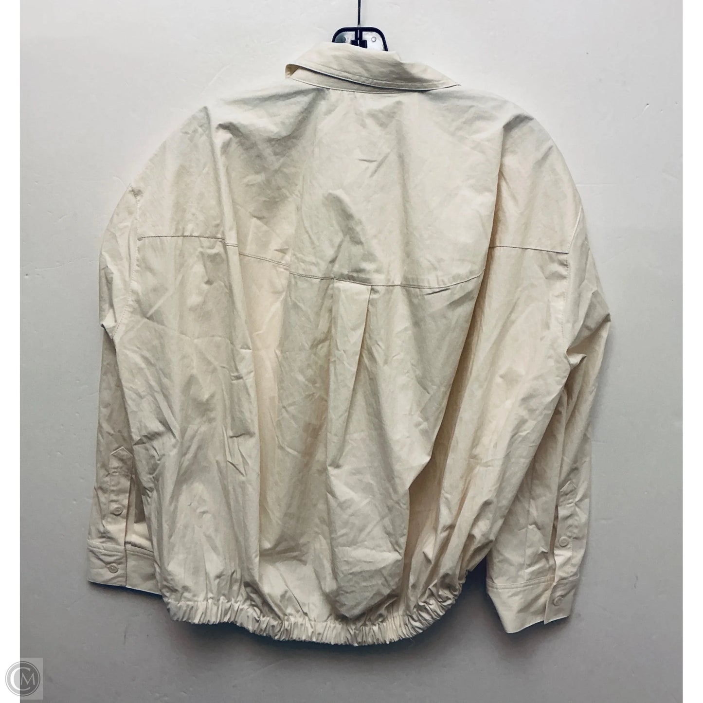 Jacket Shirt By Zara In Cream, Size: M
