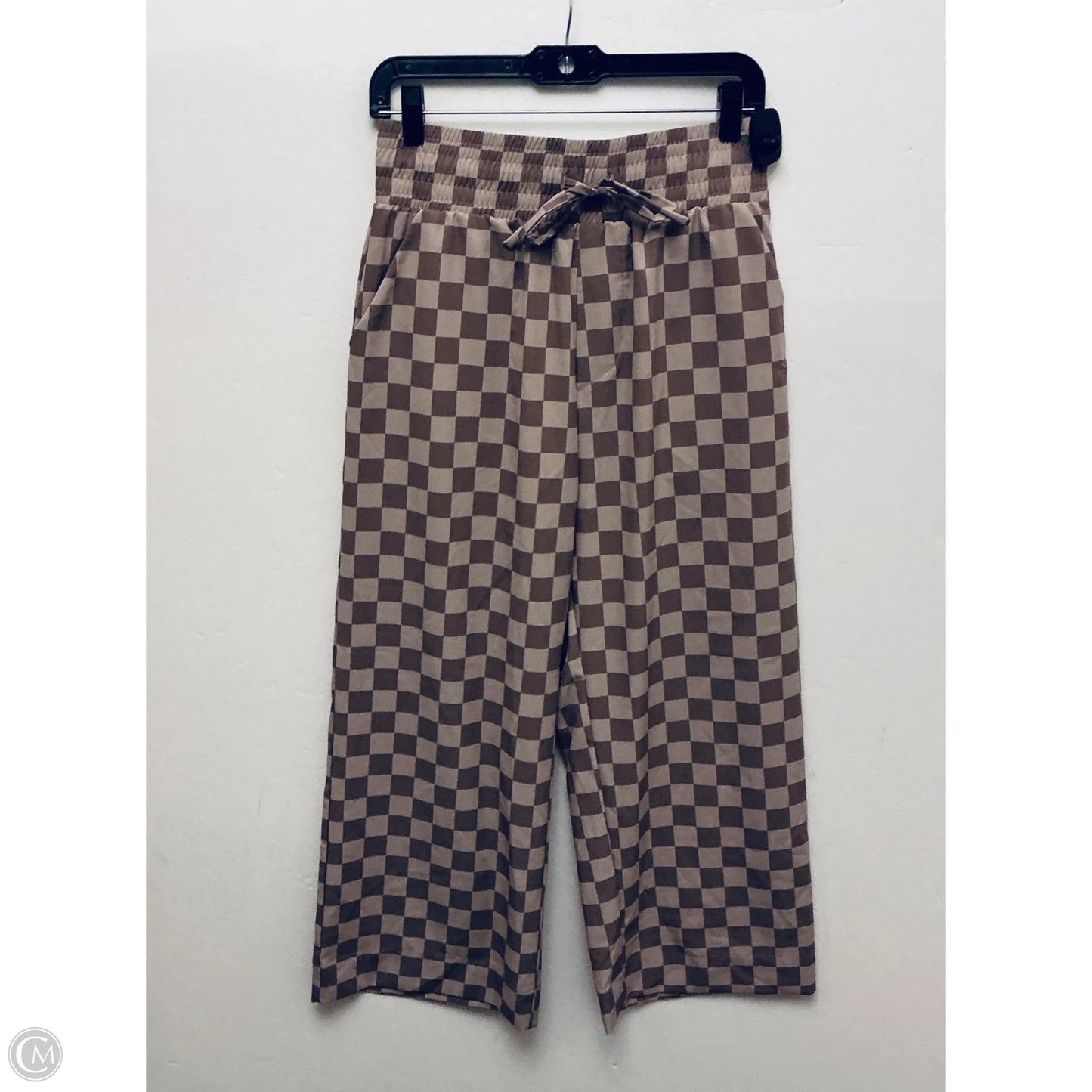 Pants Wide Leg By Albion In Checkered Pattern, Size: M