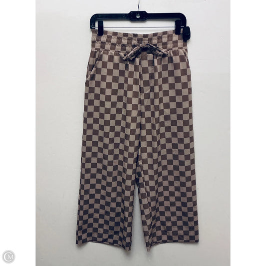 Pants Wide Leg By Albion In Checkered Pattern, Size: M