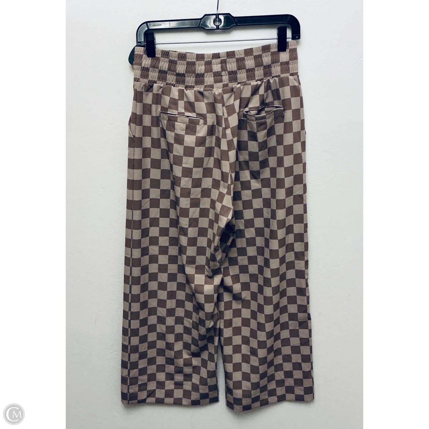 Pants Wide Leg By Albion In Checkered Pattern, Size: M