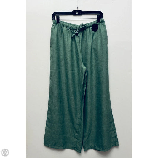 Pants Wide Leg By Clothes Mentor In Green, Size: L
