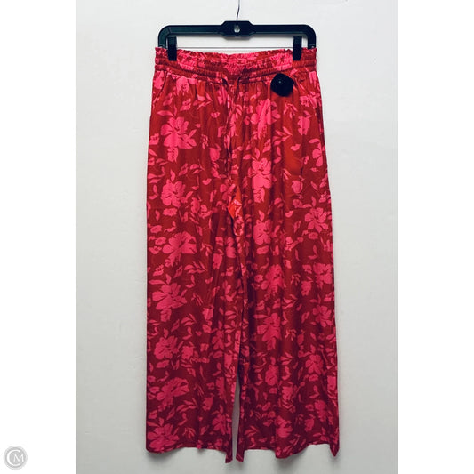 Pants Wide Leg By Clothes Mentor In Pink & Red, Size: L